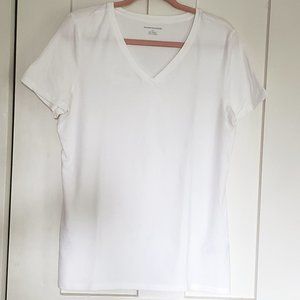 Amazon Essentials White V-Neck T-Shirt